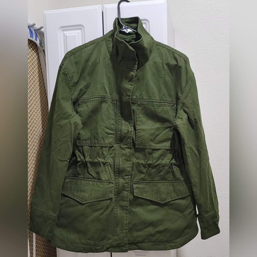 Women's Utility/ Military Jacket - Universal Thread | Size: M | Green (Army)